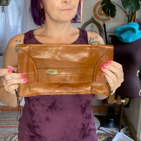 Vintage Bags Vintage Alfies 0 Italian Leather Distressed Brown